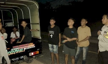 Patroli K2YD Polsek Rote Tengah,Amankan Wilayah Hukum Dengan Himbauan Kamtibmas