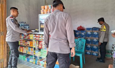 Operasi Pekat Turangga 2024,Personel Polsek Pantai Baru Razia Di  Kios Abang