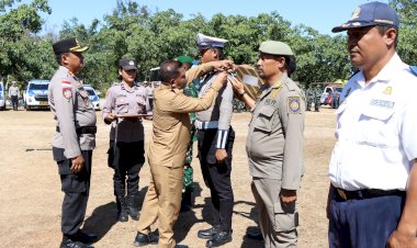 Apel Gelar Pasukan Operasi Mantap Praja Turangga 2024, Bentuk Kesiapan Polres Rote Ndao Bersama Inskait Amankan Pilkada Serentak