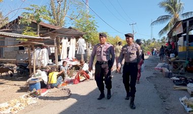 Patroli Preventif Untuk Jamin Kamtibmas Di Wilayah Polsek Rote Barat Laut