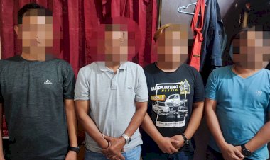 Jual Cat Tak BerSNI, 4 Orang Terduga Pelaku Diamankan Tim Resmob Satuan Reskrim Polres Rote Ndao
