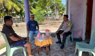 Kegiatan Sambang Bhabinkamtibmas Desa Pukuafu ,Upaya Edukasi Kamtibmas Selama OMP Turangga 2024