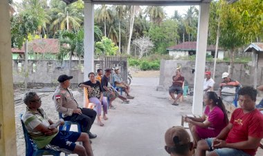 Cegah Warganya Terlibat Pelanggaran Pemilu,Bhabinkamtibmas Desa Matasio Gencar Berikan Edukasi Selama OMP Turangga 2024