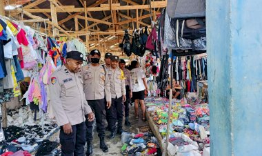 Polsek Rote Barat Laut Gelar Patroli Demi Kenyamanan Masyarakat di Pasar Inpres Busalangga