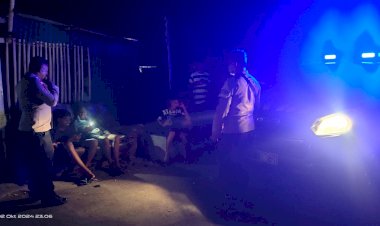 Patroli Lampu Biru Polsek Lobalain,Upaya Cipta Kondisi Selama OMP Turangga 2024