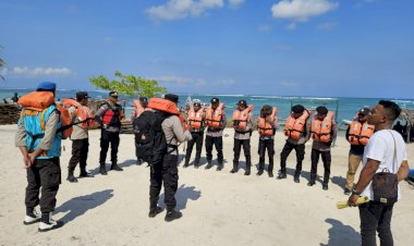 Tiba di Pulau Ndao, Personel Polres Rote Ndao Siap Amankan Agenda Kampanye Paslon Bupati dan Wakil Bupati di Ujung Selatan NKRI
