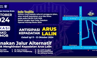 Apel Operasi Mantap Brata di Mako Brimob, akan dilakukan rekayasa lalulintas