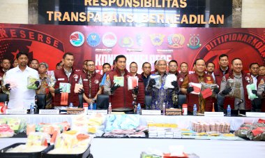 Dukung Asta Cita Prabowo-Gibran, Polri Sita Berton-ton Narkoba