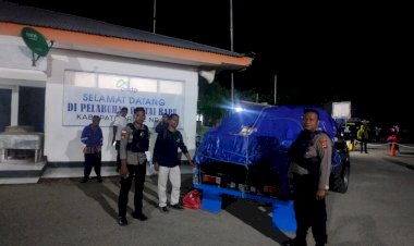 Personel Polres Rote Ndao Lakukan Pengawalan Logistik Pilkada Serentak 2024  Kabupaten Rote Ndao