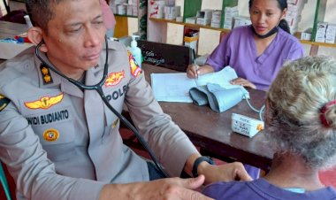 Bakti Kesehatan Polri di Posko Pengungsian Bantu 1.115 Pengungsi Korban Erupsi Gunung Lewotobi