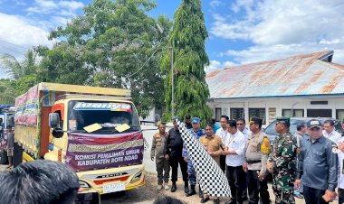 Kapolres Rote Ndao Hadiri  Acara Pelepasan Logistik Pilkada Serentak Kabupaten Rote Ndao