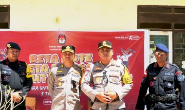 Kapolres. Rote Ndao Dan Pamatwil  Polda NTT  Cek Langsung TPS
