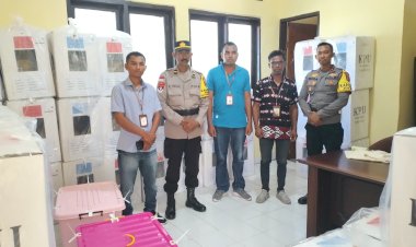 Kapolsek Rote Barat  : Logistik Pilkada Serentak 2024  PPK Rote Barat Siap Menuju KPU