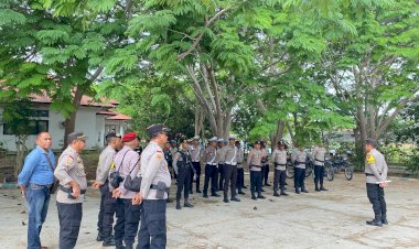 Pengamanan Maksimal Hari Pertama Rapat Pleno Terbuka Pilkada Serentak 2024 Kabupaten Rote Ndao.