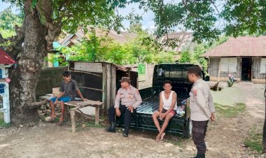 Personel Polsek Rote Tengah Terus Berikan Edukasi Bagi Masyarakat Untuk Jaga Kamtibmas