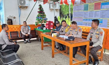 Pamatwil Polda NTT  Cek Kesiapan Pengamanan Di Pos Pelayanan Pelabuhan Pantai Baru