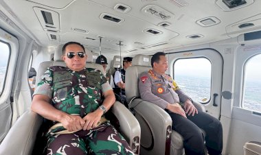 Kapolri dan Panglima TNI dan Para Menteri Pantau Jalur Mudik via Udara, Pastikan Lalu Lintas Lancar
