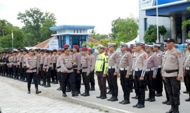 Jelang Malam Tahun Baru Polres Rote Ndao Gelar Apel Kesiapan  Pengamanan