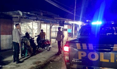 Patroli Blue Light Polsek Lobalain Untuk Menekan Potensi Gangguan Kamtibmas