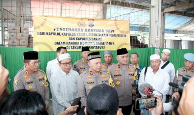 Dukung Acara Guru Sekumpul, Kapolri Berikan Empat Ekor Sapi Limousin