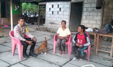 Langkah Preemtif Bhabinkamtibmas Polsek Rote Tengah Untuk Menjaga Kamtibmas