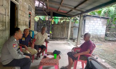 Kapolsek Rote Barat Laut :  Kehadiran Bhabinkamtibmas Harus Membawa Dampak Positif Bagi Masyarakat  Binannya