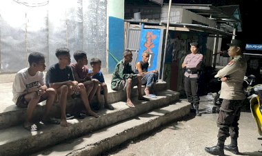 Patroli Malam Polsek Rote Tengah Untuk Antisipasi Tindak Pidana