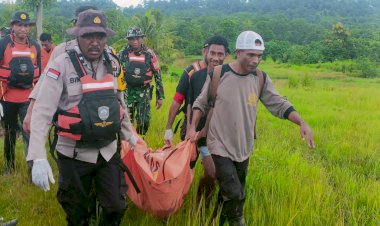 Tiga Hari Pencarian, Polsek Tasifeto Timur dan Tim Temukan Jasad Warga yang Hanyut Terseret Banjir