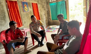 Kapolsek Rote Timur  : Kegiatan Sambang Bhabinkamtibmas Untuk Ciptakan Keamanan Masyarakat