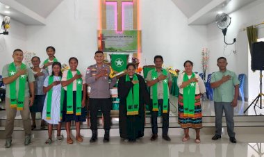 Bhabinkamtibmas Polsek Pantai Baru Lakukan Himbauan Kamtibmas Melalui Tempat Ibadah