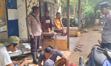 Kapolsek Rote Selatan : Edukasi Pembinaan Kamtibmas Untuk Ciptakan Kenyamanan Warga