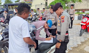 Propam Polres  Rote Ndao Razia Kendaraan Personel Polres  Rote Ndao