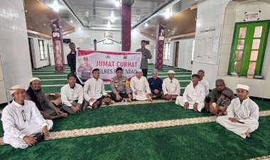 Jumat Curhat  Di Mesjid An Nur  Ini Pesan Kapolres Rote Ndao