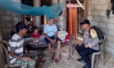 Kegiatan Preemtif Bhabinkamtibmas Polsek Rote Timur  Di Desa Lakamola