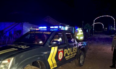 Iptu  I Gede P Parwata : Patroli Sahur Polsek Pantaibaru Untuk Jamin Kenyamanan Dan Keamanan Warga