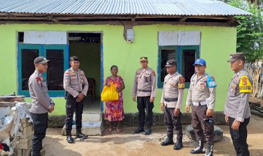 Polsek Pantaibaru Berbagi Kebahagiaan Bersama Masyarakat Di Bulan Suci Ramadhan