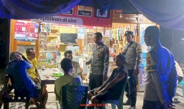 Patroli Dialogis Personel Polsek Lobalain Upaya Cegah Aksi Premanisme Dan Sosialisasi 110