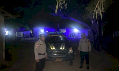 Patroli Sahur Personel Polsek Pantaibaru Didesa Oenggae