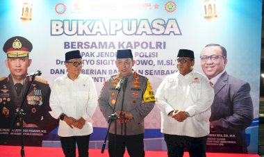 Buka Bersama Dengan Buruh, Kapolri Sampaikan Kabar Gembira