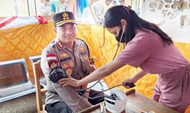 Kapolres Rote Ndao : Pemudik Boleh Cek Kondisi Kesehatan Pada Pos Pelayanan Operasi Ketupat Turangga 2025 Pantaibaru