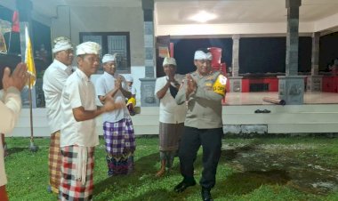 Silahturahmi Kapolres Rote Ndao Bersama Umat Hindu Menyambut Hari Raya Nyepi Tahun Saka 1947