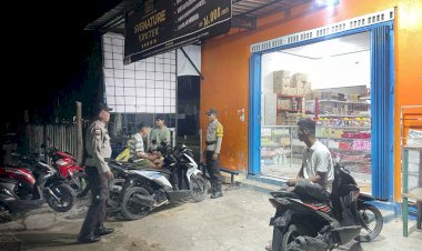 Cegah Gangguan Kamtibmas Kamtibmas,Polsek Rote Barat Laut Intensif Lakukan Patroli