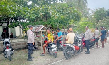 Kegiatan Kepolisian Personel Polsek Rote Barat Ciptakan Kamtibmas Tetap Kondusif