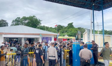 Cegah Aksi Premanisme, Personel Polsek Pantaibaru Perketat Pengamanan Pada Pelabuhan Pantaibaru