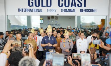 Hadiri Peresmian Pelabuhan Gold Coast Bengkong, Kapolri Tekankan Pentingnya Kolaborasi Lembaga Cegah TPPO-PMI Ilegal