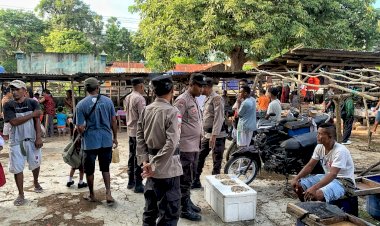 Satgas Preemtif Operasi Samana Santa Turangga 2025 Melakukan Monitoring Harga Bapokting Pada Pasar Busalangga