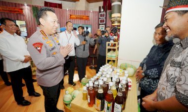 Buka Rakernis Densus 88, Kapolri Kunjungi Stan Usaha Eks Narapidana Teroris