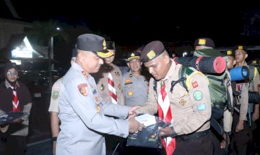 Sukseskan Upaya Menanggulangi Kebakaran, Kapolres Lepas Kontingen Ikuti Jambore Karhutla 2025
