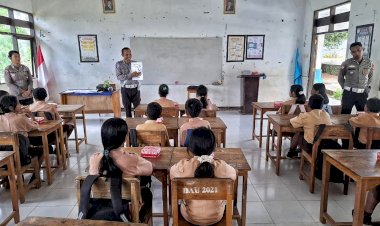 Satgas Kamseltibcarlantas Lakukan Edukasi Keselamatan  Berlalu Lintas Bagi Pelajar