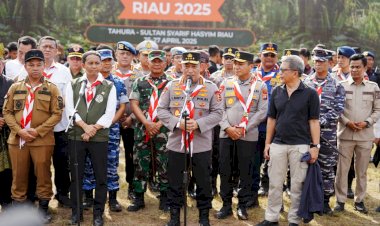 Kapolri Pimpin pembukaan Jambore Karhutla Riau 2025: pemuda ujung tombak penjaga kelestarian lingkungan